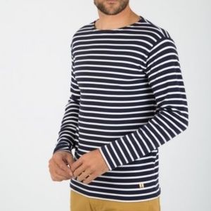 Men's Armor Lux striped Breton long sleeve tee